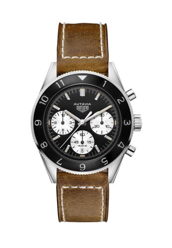 TAG Heuer Autavia Heuer 02 Stainless Steel / Inverted Panda / Strap